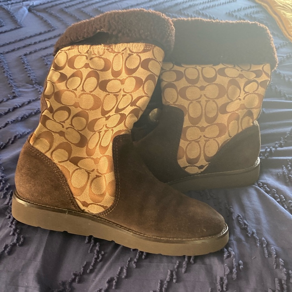 Authentic coach winter boots